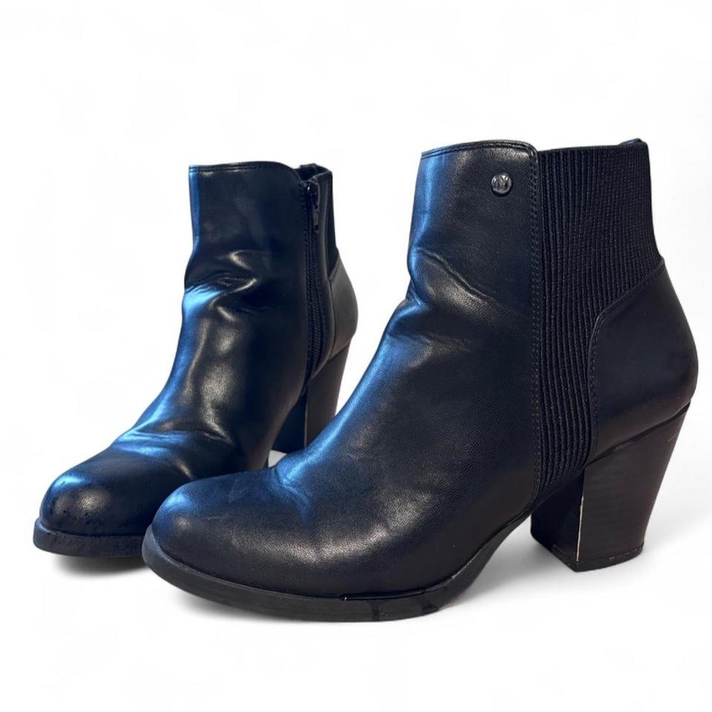 Sonoma Goods For Life Black Heeled Ankle Boots Chickadee Size 7.5M